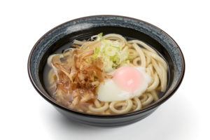 Udon with hot spring egg