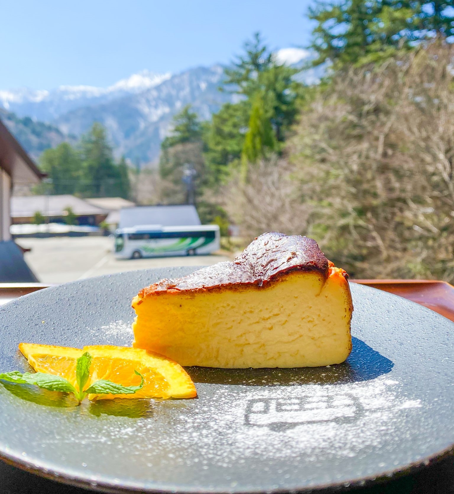 新メニュー バス クチーズケーキ の発売について アルプス街道平湯