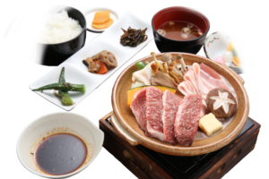 飛騨２大肉の陶板焼き