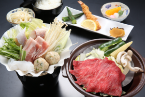 インバウンドB(金) 飛騨牛陶板焼き＆海鮮鍋