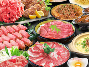 国産牛10大牛づくし食べ放題と<br>吉本新喜劇＆バラエティショー