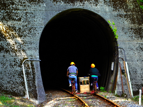 レールマウンテンバイクGattan Go!! 　渓谷コース　11:10発　【D】