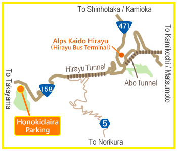Norikura Access Map