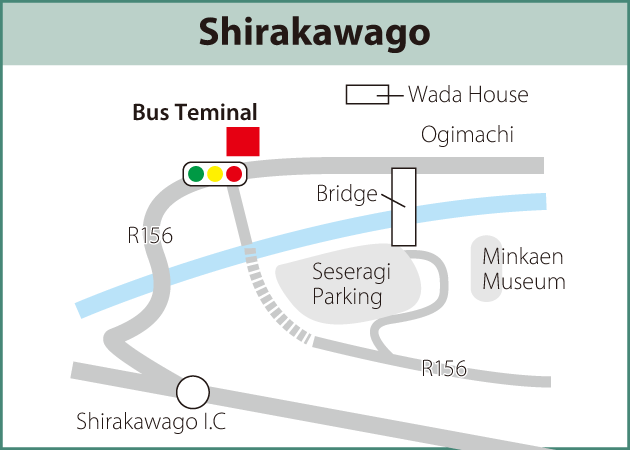 Estaciones de Nohi Bus ubicación y plano - Estación de bus de Shirakawago ✈️ Foro Japón y Corea