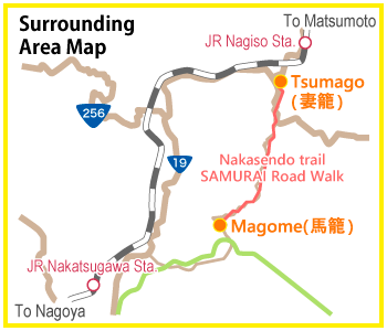 馬籠・妻籠線詳細マップ
